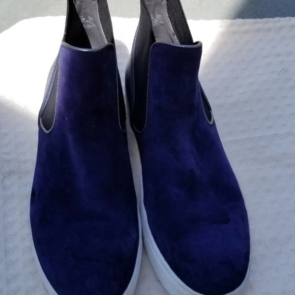 Sam Edelman Navy high top booties 9 5 New - Picture 2 of 10